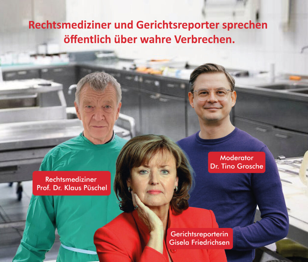Rechtsmediziner und Gerichtsreporterin stellen spektakuläre Kriminalfälle vor